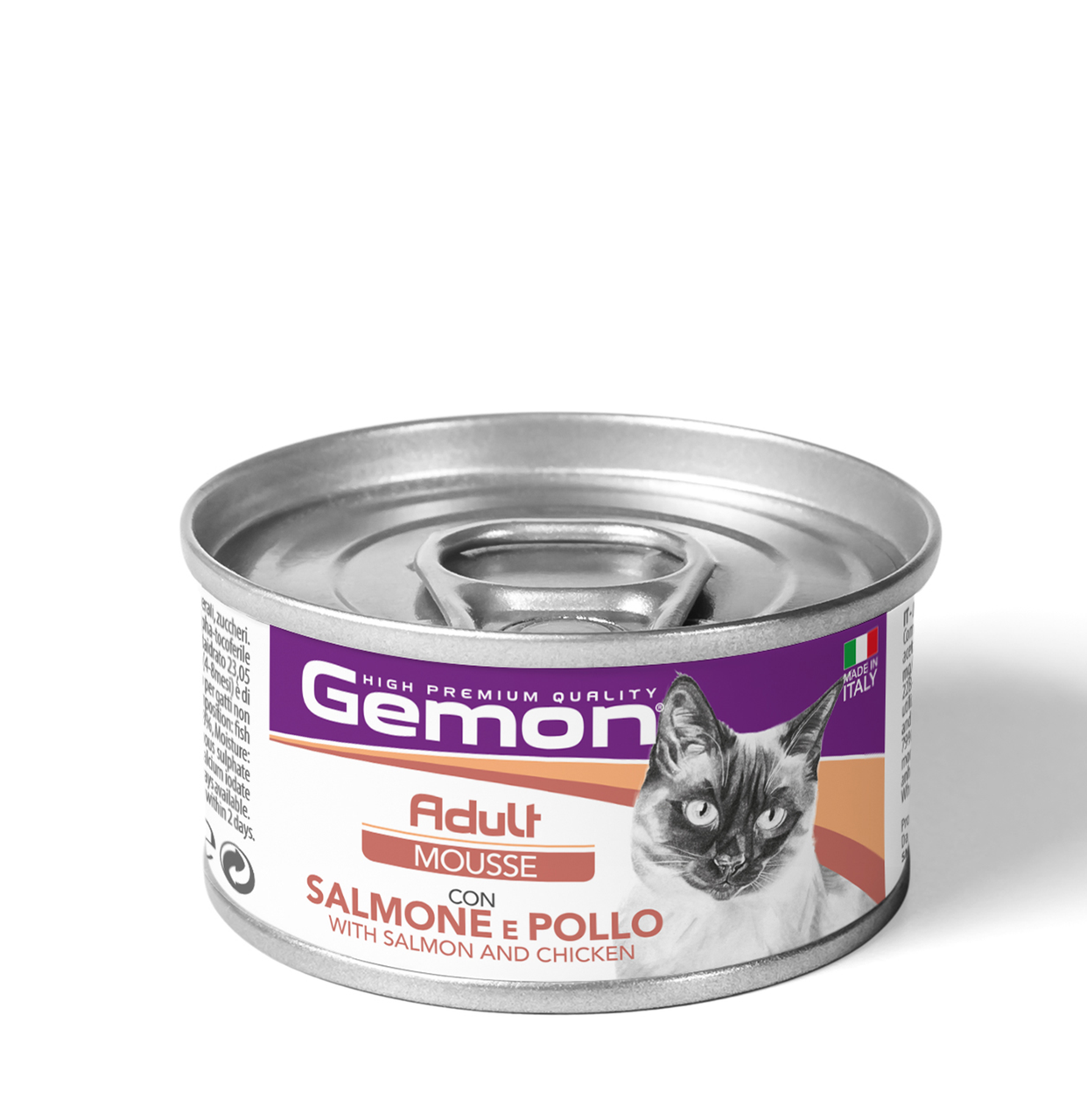 GEMON Cat Adult мусс з лососем та куркою