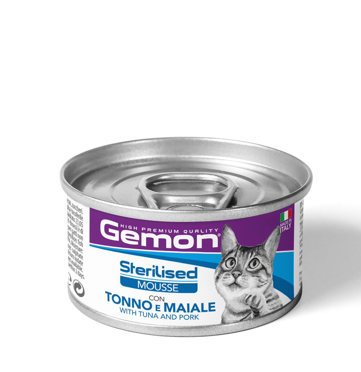 GEMON Cat Adult Sterilised мусс тунцем та свининою, фото 1