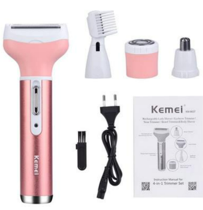 Акумуляторний жіночий комплект для грумінгу 4 в 1 Gemei GM-3074, фото 1