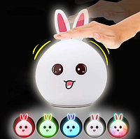 Детский ночник RGB Силиконовый Кролик Rabbit Silicone Lamp LY-271