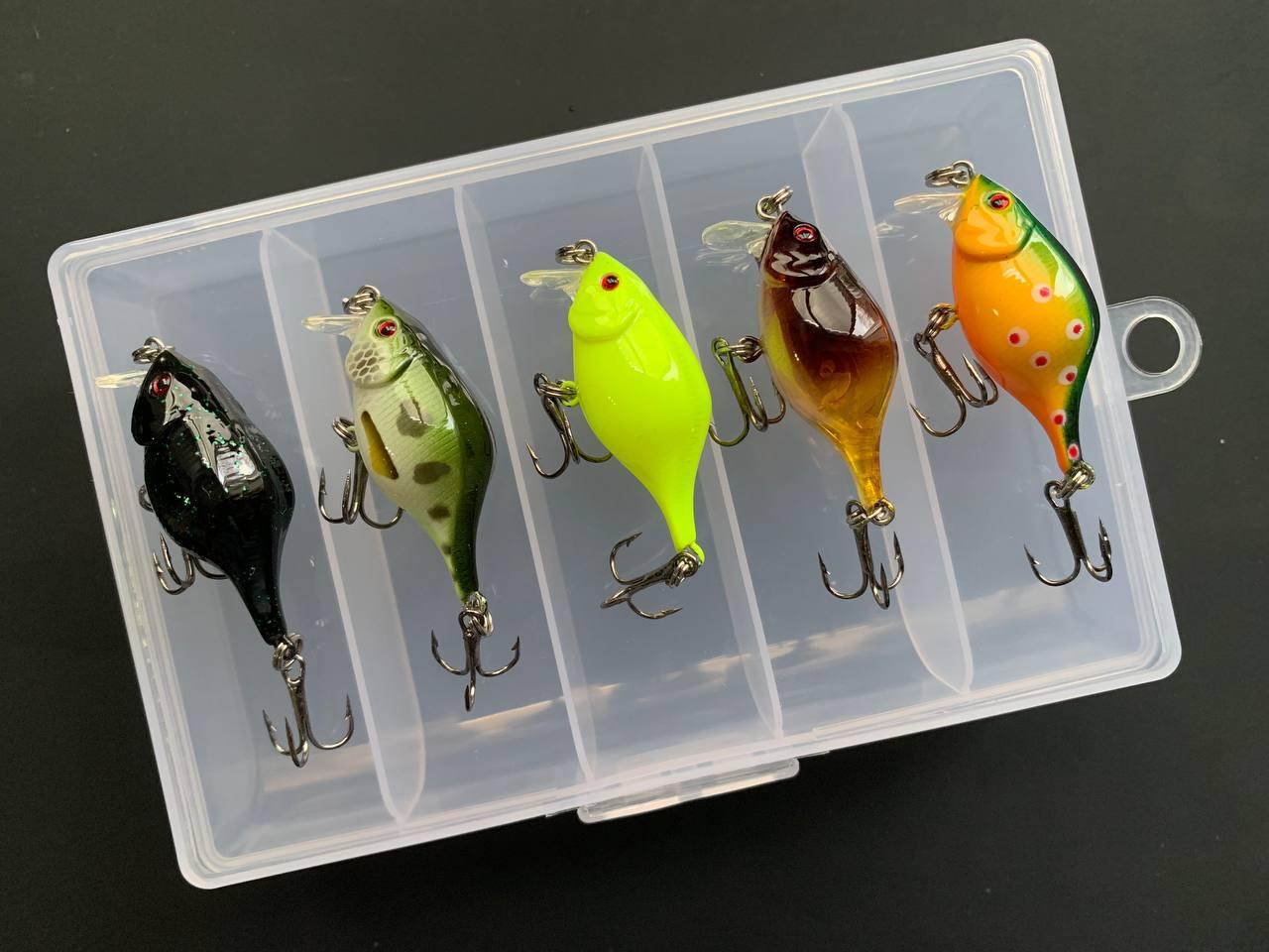 Набір Воблерів Crankbait 38мм\2.8гр (набір 5шт + коробка)