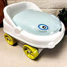 Дитячий музичний горщик-машинка Блакитний Irak Plastik CM-140 "Baby car", фото 3