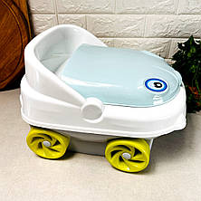 Дитячий музичний горщик-машинка Блакитний Irak Plastik CM-140 "Baby car", фото 4