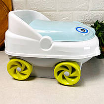 Дитячий музичний горщик-машинка Блакитний Irak Plastik CM-140 "Baby car", фото 5