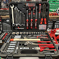 Набір інструментів на 100 од. INTERTOOL ET-8100 серия STORM Cr-V на две трещотки 1/2 1/4