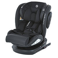 Детское автокресло с подголовником и поворот 360º isofix El Camino EVOLUTION 360º ME 1045 Royal Black Черный