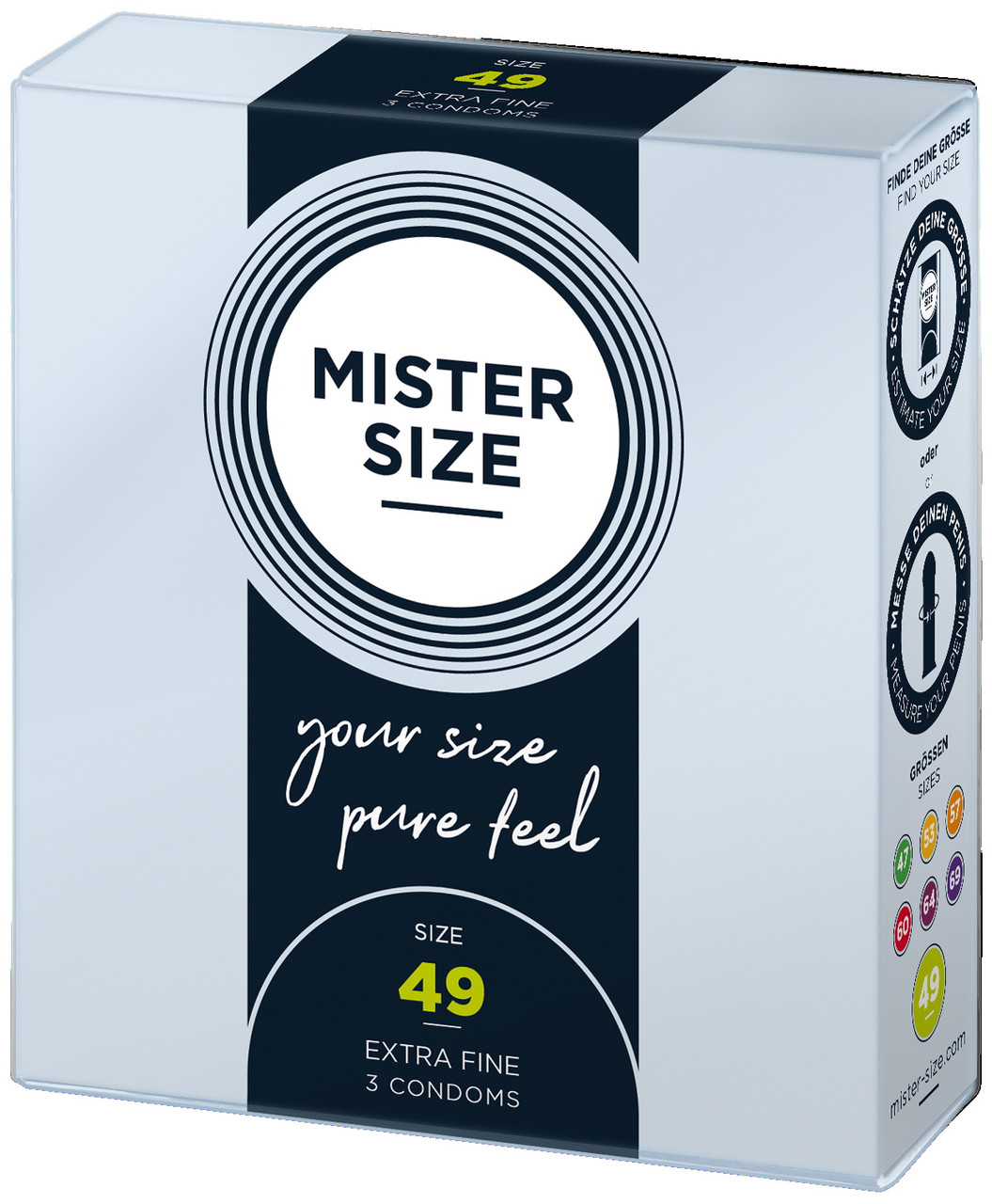 Презервативи Mister Size 49 mm (3шт), фото 1