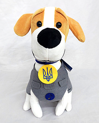 Мягка іграшка  Песик Патрончик, 28 см , музична