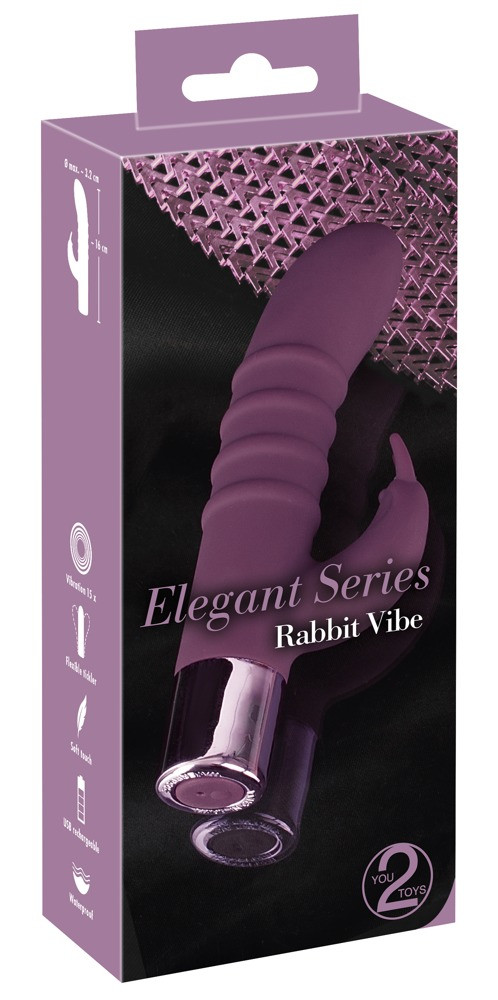 Вібратор із кліторальним стимулятором із 15 режимами вібрації Rabbit Vibe, фото 1