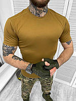 Тактическая потоотводящая футболка койот, футболка койот кулпас для военных