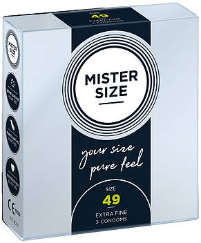 Презервативи Mister Size 49 mm (3шт), фото 3