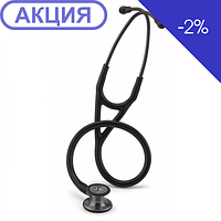 Кардиологічний стетоскоп 3M Littmann Cardiology IV чорний з головкою димчастого кольору 6162