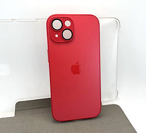 Чохол на iPhone 15  AG Glass Matte TPU+glass із захистом камери накладка бампер червоний