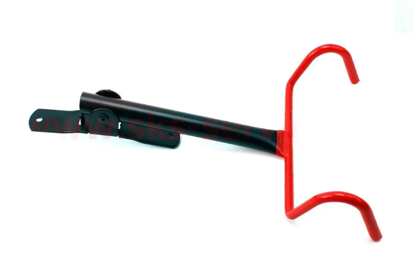 Кріплення велосипеда HS-017 за раму до стіни без дюбелів чорний/червоний, фото 1