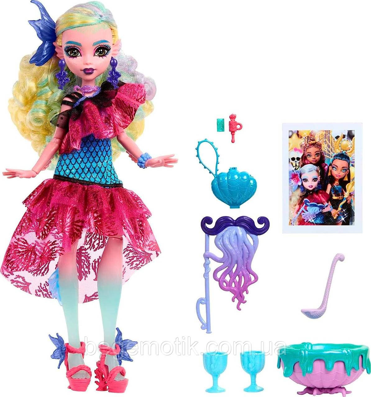 Лялька Монстер Хай Лагуна Блю Бал монстрів Monster High Lagoona Blue Doll in Monster Ball Party Dress HNF71