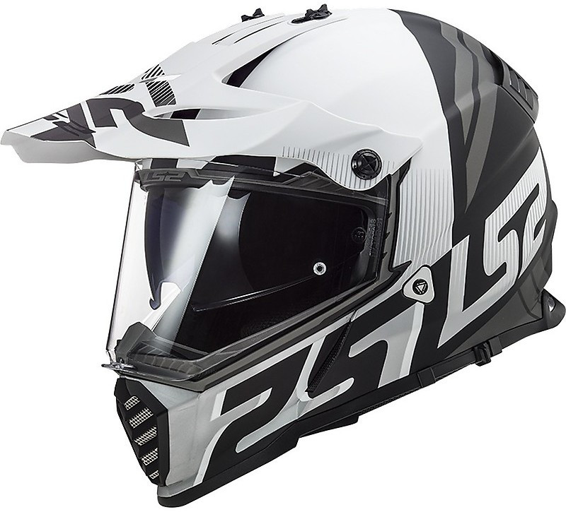 МОТОШОЛОМ ДУАЛСПОРТ LS2 MX436 PIONEER EVO EVOLVE КОЛІР MATT WHITE BLACK