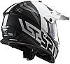 МОТОШОЛОМ ДУАЛСПОРТ LS2 MX436 PIONEER EVO EVOLVE КОЛІР MATT WHITE BLACK, фото 3