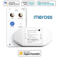 Розумне реле перемикач Meross Smart Wi-Fi Switch (MSS710HK) , Amazon Alexa, Google Assistant