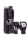 Дитячий боксерський набір (рукавиці+мішок) ЛЕВ, фото 2