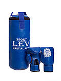 Дитячий боксерський набір (рукавиці+мішок) ЛЕВ, фото 3