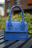 Синя жіноча міні сумочка Jacquemus Blue Mini Jacquemus Еко шкіра Jador