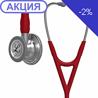 Кардіологічний стетоскоп 3M Littmann Cardiology IV бордовий 6184