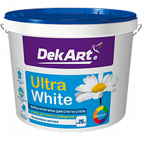 Фарба водоемульсійна DekArt Ultra White 1,2 кг, біла матова