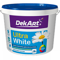 Фарба водоемульсійна DekArt Ultra White 6,3 кг, біла матова