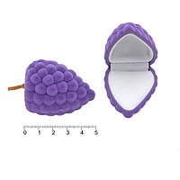 Подарочная коробочка для кольца Виноград фиолетовая (9778)