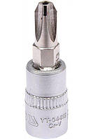 Головка торцевая с битой YATO Philips 1/4" PH3 37мм (YT-04413)