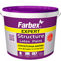 Фарба структурна латексна Farbex 7кг