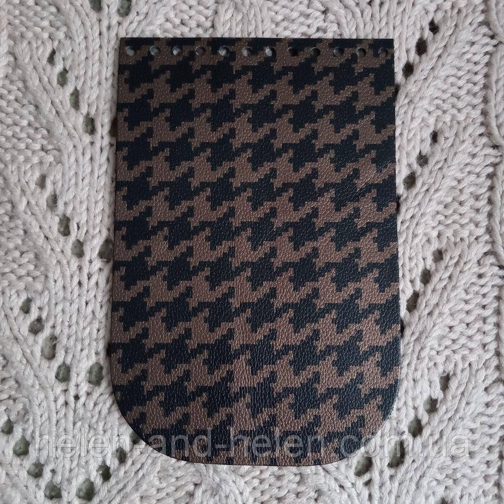 Клапан для міні сумки 12*18. Гусячі лапки, фото 1