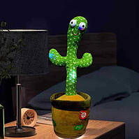 Детская игрушка танцующий кактус, музыкальная плюшевая говорящая игрушка кактус от юсб