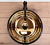 Умивальник (раковина) REA LUNA BLACK MATT GOLD накладний *, фото 5