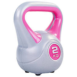 Гиря пластикова LiveUp Plastic Kettel Bell 2 кг (LS2047-2)