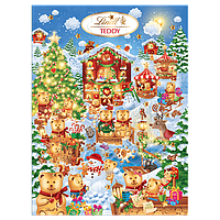 Адвент календар із шоколадними цукерками Lindt Teddy Winter Wonderland Chocolate Advent Calendar 170г