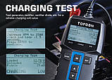 Тестер акумуляторних батарей Topdon ВТ100, фото 9