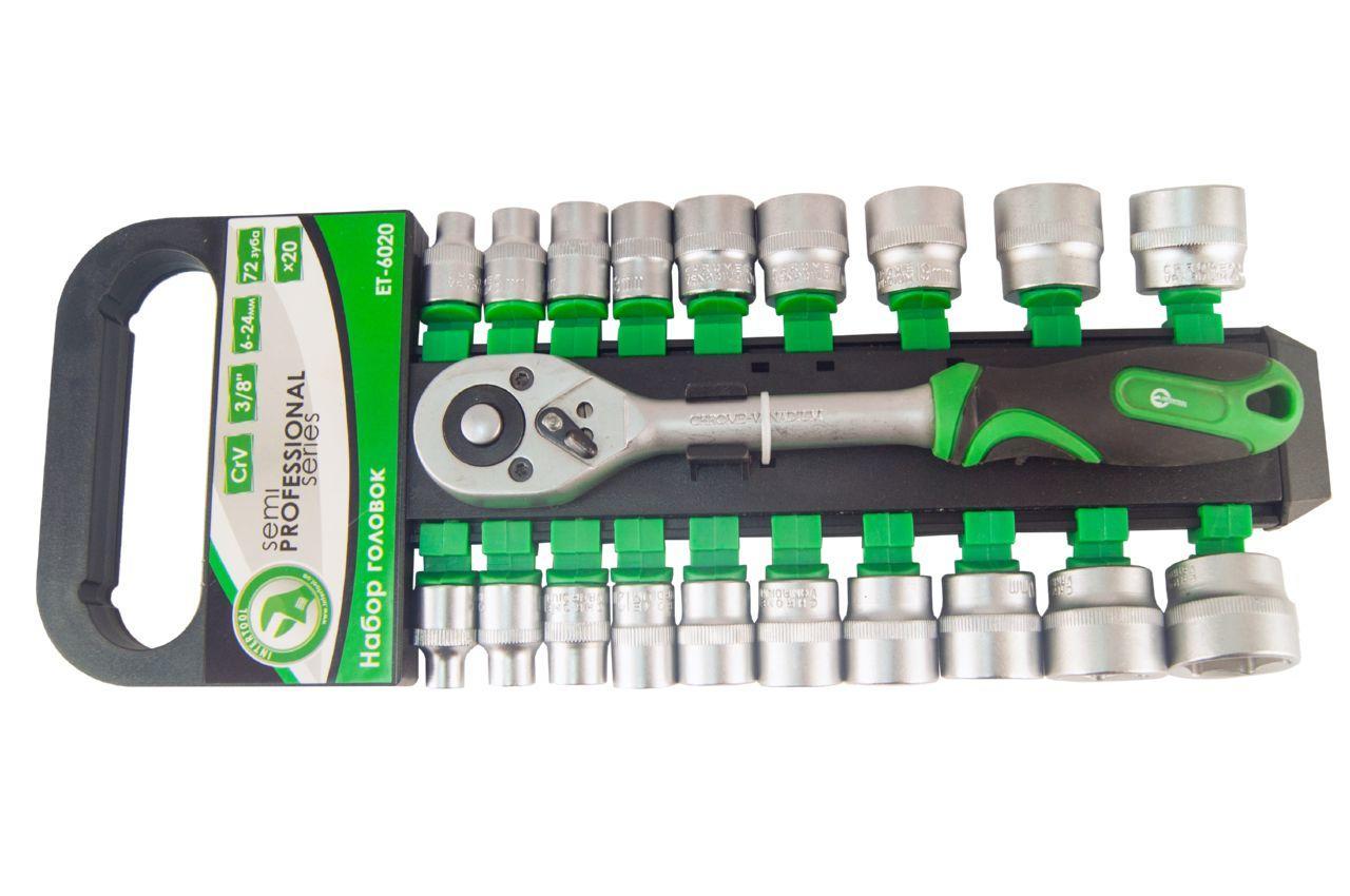 Набір інструменту Intertool 20 од. x 3/8" SemiPro (ET-6020), фото 1