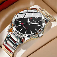Мужские часы наручные серебряные Curren Hector Adwear Чоловічий годинник наручний срібний Curren Hector