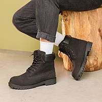 Ботинки мужские осенние Черные мужские ботинки Adwear Черевики чоловічі осінні Чорні чоловічі ботінки