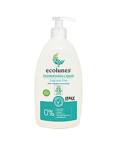 Гіпоалергенний органічний засіб для миття посуду Ecolunes без запаху 500 мл.