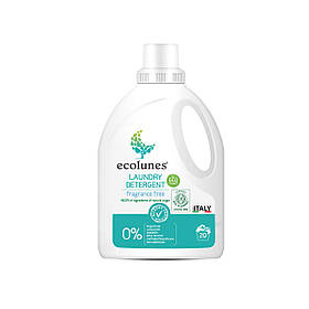 Гіпоаллергенний органічний рідкий гель для прання Ecolunes без запаху, 1000 мл.