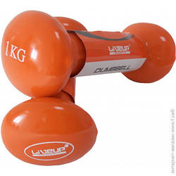 Гантель з вініловим покриттям  LiveUP Vinyl Dumbbell Egg Head  LS2001-1  1 кг шт.  гантель 1 кг