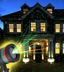 Зовнішній лазерний проектор Star Shower Laser Light, гірлянда на будинок