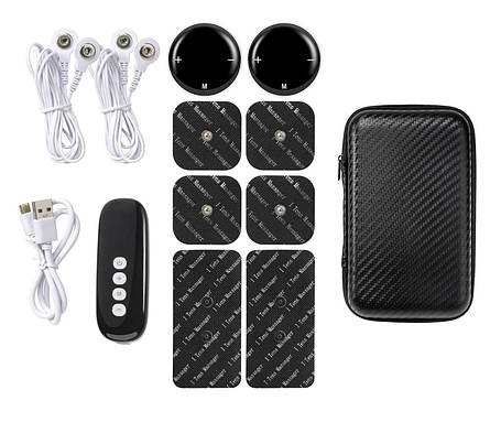 Міні міостимулятор EMS бездротовий для м'язів і тіла Yoosk K5 Tens Чорний, фото 1