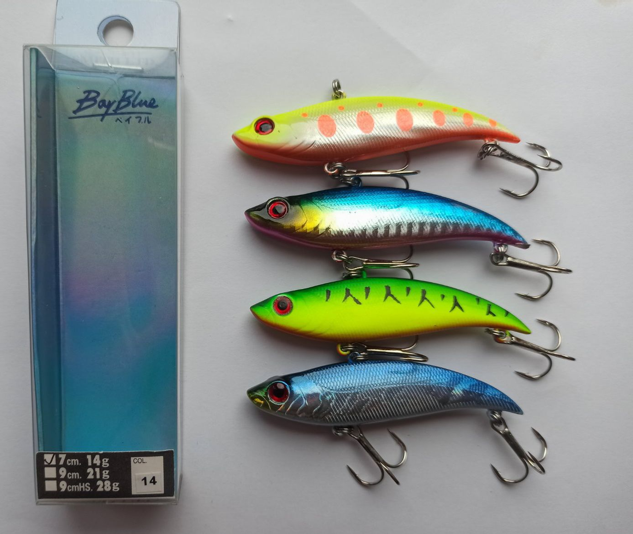 Воблер Ратлін Віб Bay Blue VIB 70S 14g 4шт Набір