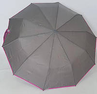 Зонт полуавтомат 10 спиц, антиветер / Bellissimo Серый