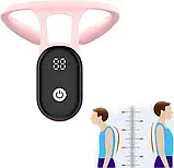 Розумний коректор постави для спини з вібрацією з датчиком неправильного положення Рожевий SV227, фото 2