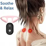 Розумний коректор постави для спини з вібрацією з датчиком неправильного положення Рожевий SV227, фото 5