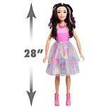 Велика лялька Барбі Barbie Tie Dye Style Best Fashion Friend Doll Найкраща подруга Брюнетка 71 см оригінал, фото 6